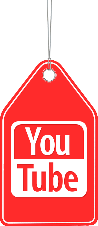 label with YouTube logo